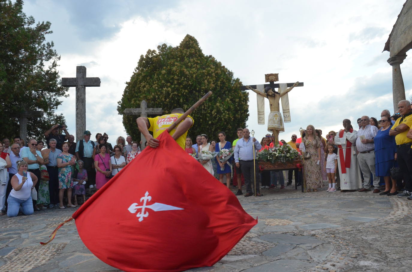 Ofrendas de destreza al Cristo de las Mercedes en Barruecopardo