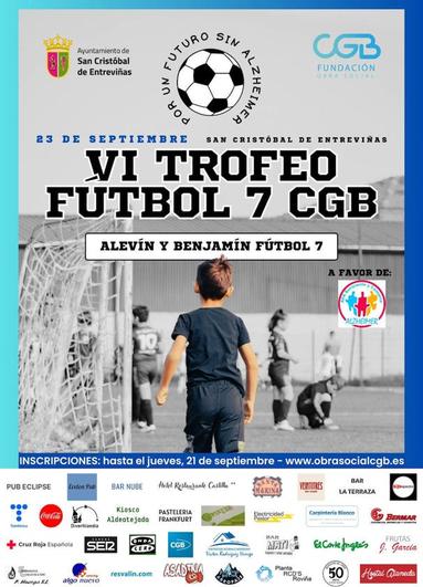 El VI Torneo Nacional de Fútbol 7 CGB «Por un futuro sin Alzheimer» tendrá lugar el 23 de septiembre