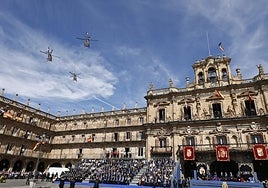 Las  imágenes del acto del Día de la Policía en la Plaza Mayor