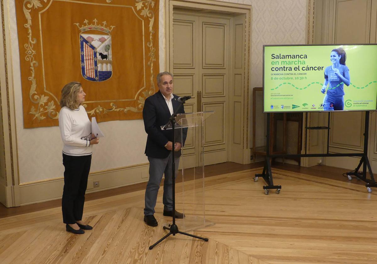 Presentación en el Ayuntamiento de la marcha contra el cáncer