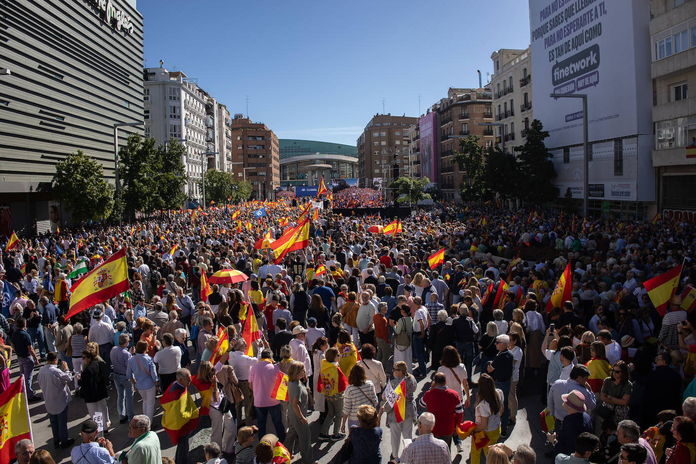 La manifestación en Madrid contra la amnistía, en imágenes