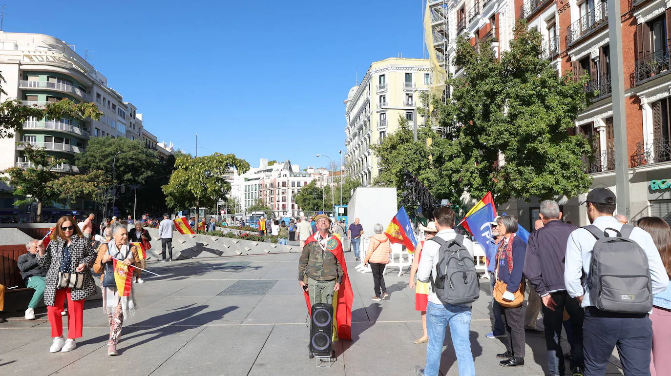 La manifestación en Madrid contra la amnistía, en imágenes