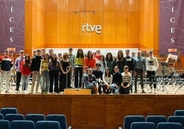 Un grupo de alumnos del Centro Profesional de Música Antonio Machado