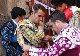 Damián Castaño, en el patio de cuadrillas de La Glorieta.