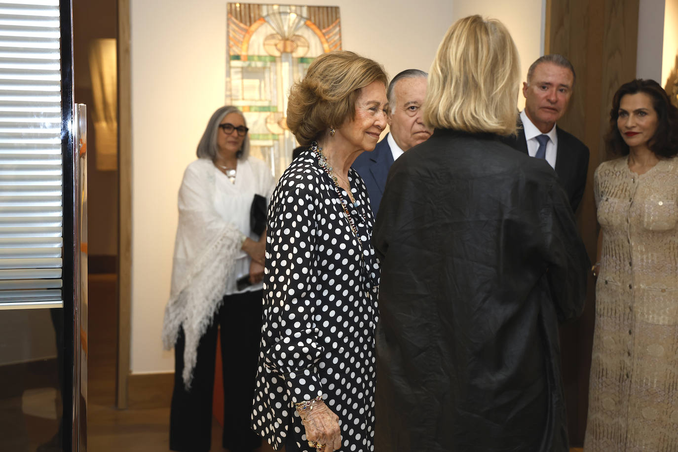 La Reina Sofía luce sonrisa en el quinto aniversario de la Fundación Casa de México