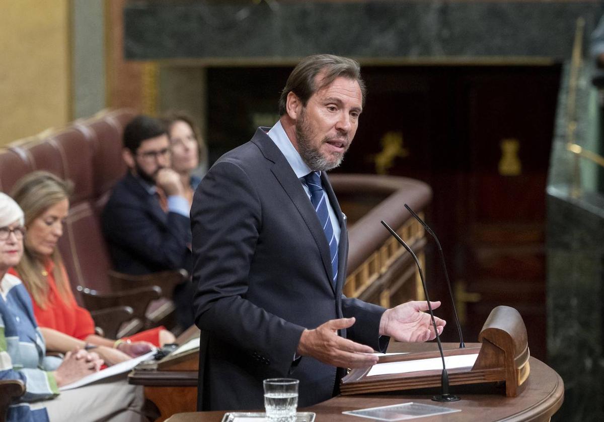 Óscar Puente, en su intervención en la segunda sesión de investidura