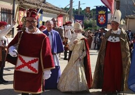 La recreación de la llegada de la Infanta María Manuela de Portugal a Aldeatejada.