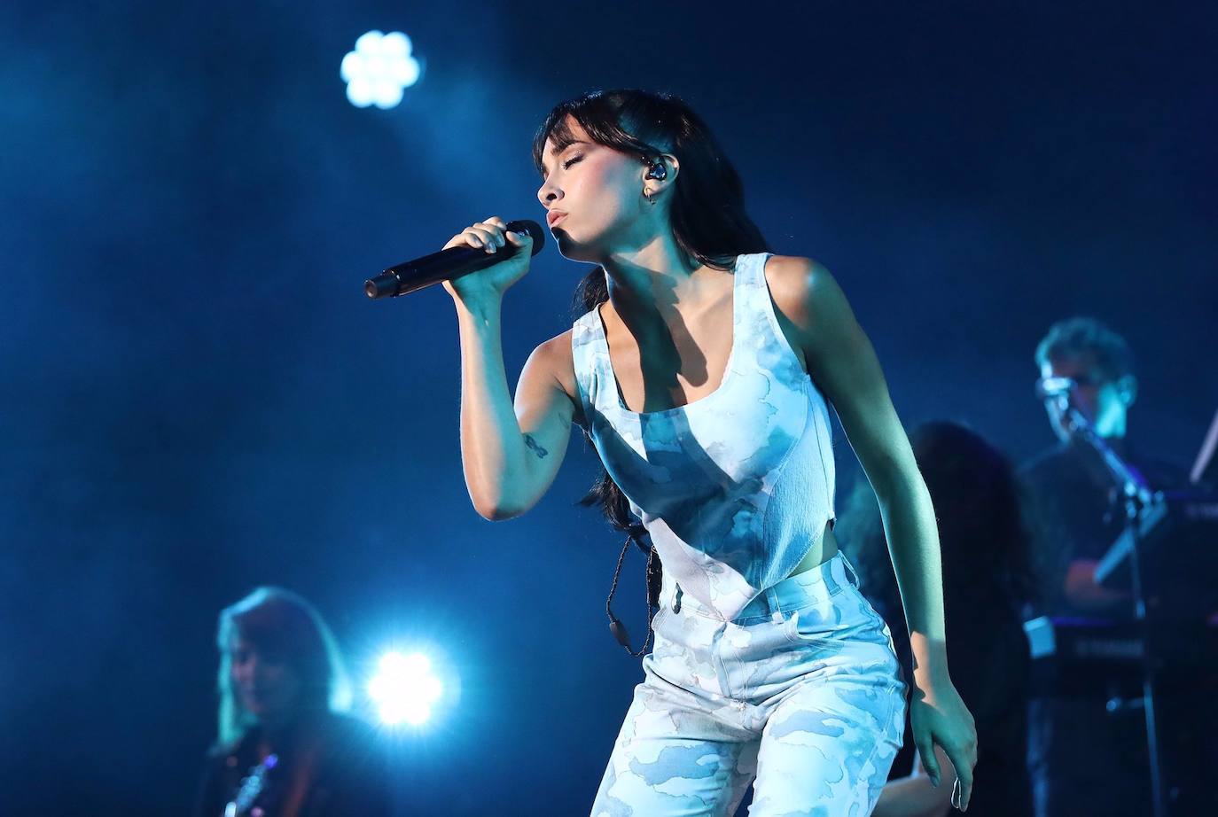 Aitana Ocaña, durante un concierto en el Wizink Center