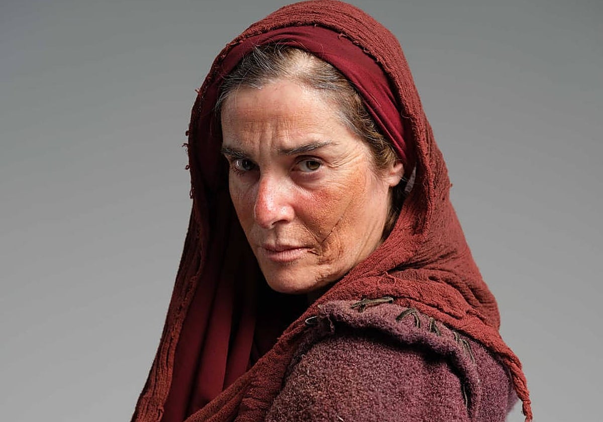 La actriz caracterizada de la Celestina.