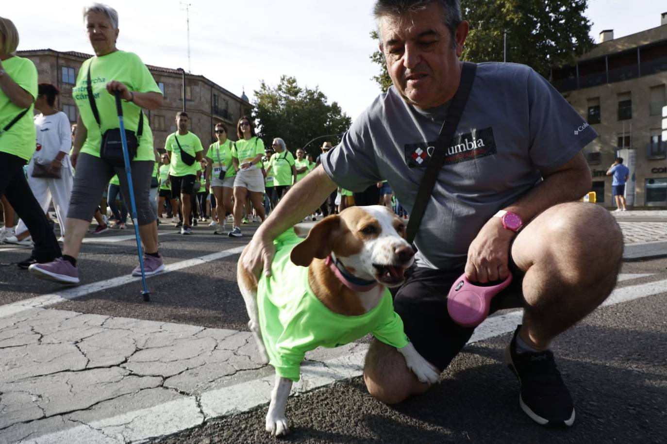 15.000 personas tiñen Salamanca de verde esperanza en la lucha contra el cáncer