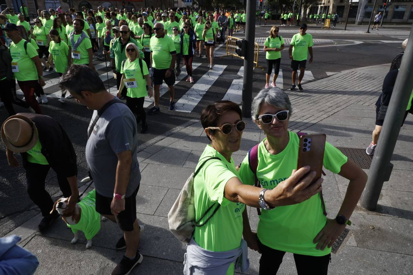 15.000 personas tiñen Salamanca de verde esperanza en la lucha contra el cáncer