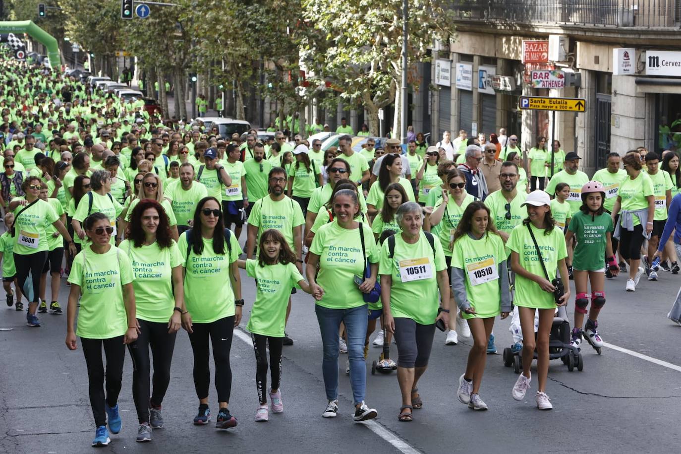 Las mejores imágenes de la Marcha contra el Cáncer de Salamanca