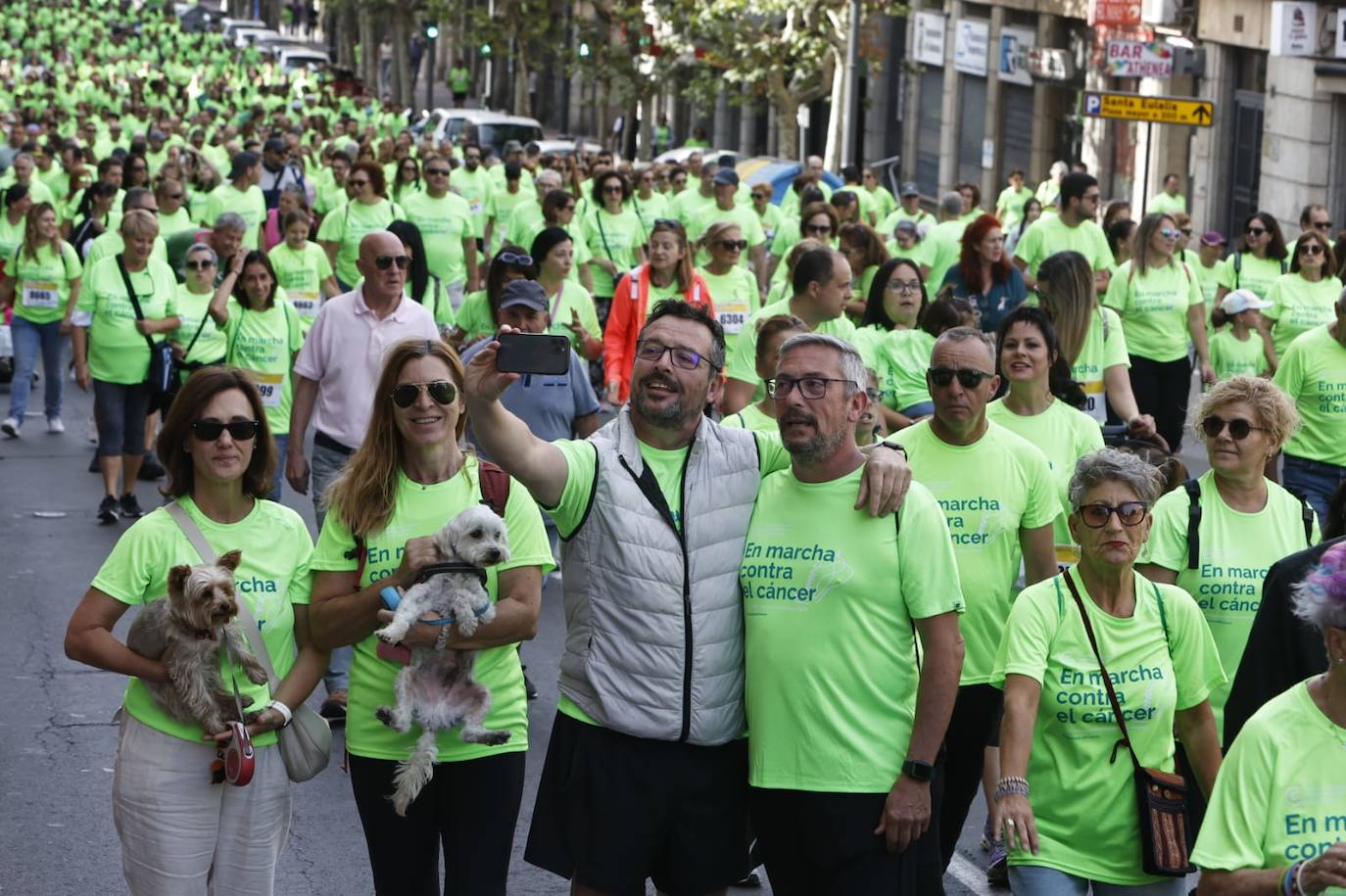 Las mejores imágenes de la Marcha contra el Cáncer de Salamanca