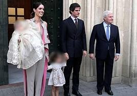 Sofía Palazuelo, Fernando Fitz-James y el Duque de Alba.