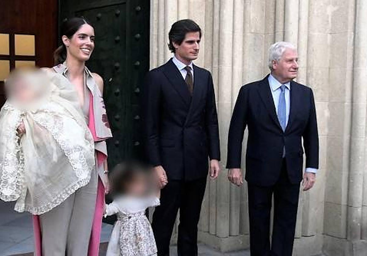 Sofía Palazuelo, Fernando Fitz-James y el Duque de Alba.