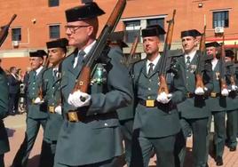 Así fue el desfile de la Guardia Civil de Salamanca para cerrar el acto en honor a su patrona