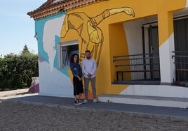 Cristina Moriano y Norberto Flores en el Área Joven de Santa Marta.