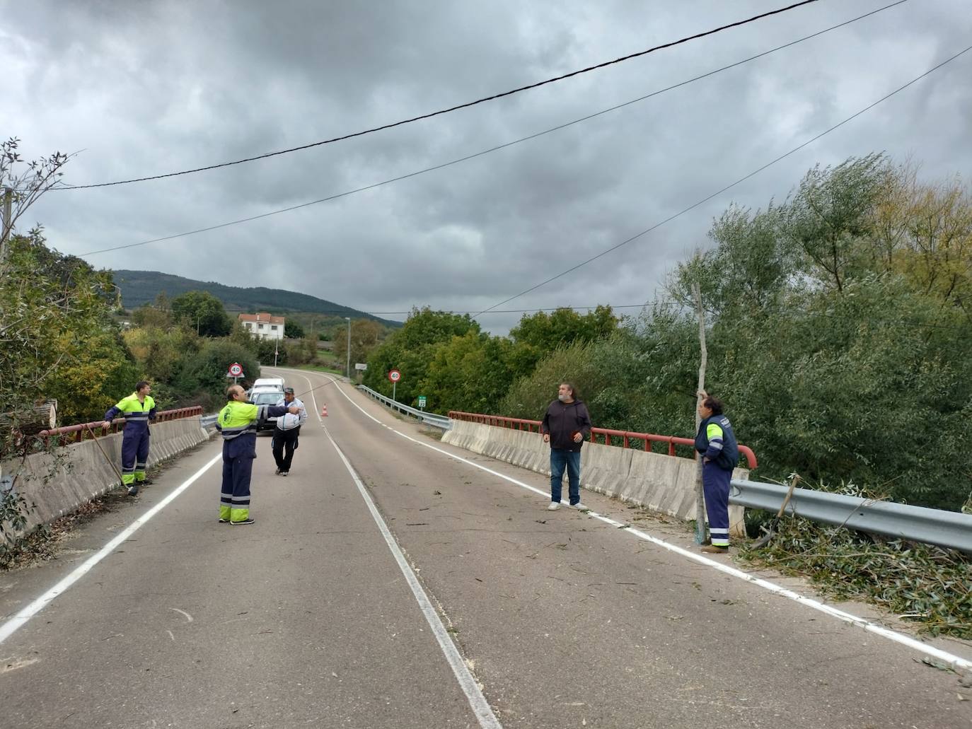 Los efectos de las fuertes rachas del viento en la provincia de Salamanca