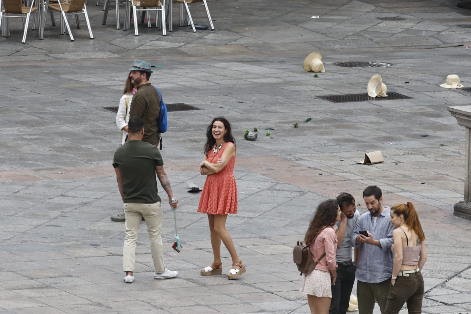 Las mejores imágenes de los actores del segundo día de rodaje de la película de Bollywood