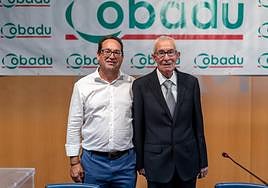 Florentino Mangas (der.), presidente de Cobadu.