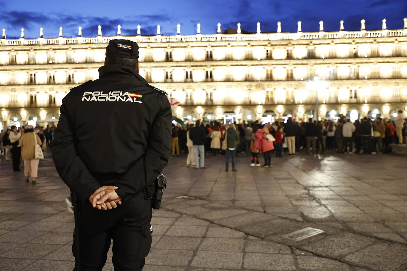 Así ha sido la manifestación a favor de Palestina en la Plaza Mayor