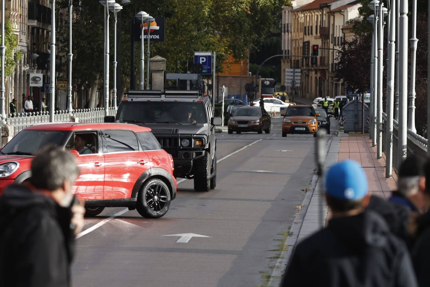Nuevo día de rodaje: otra escena de acción por las calles de Salamanca