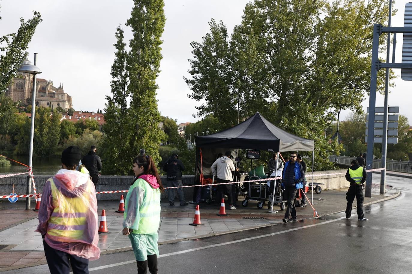 Nuevo día de rodaje: otra escena de acción por las calles de Salamanca
