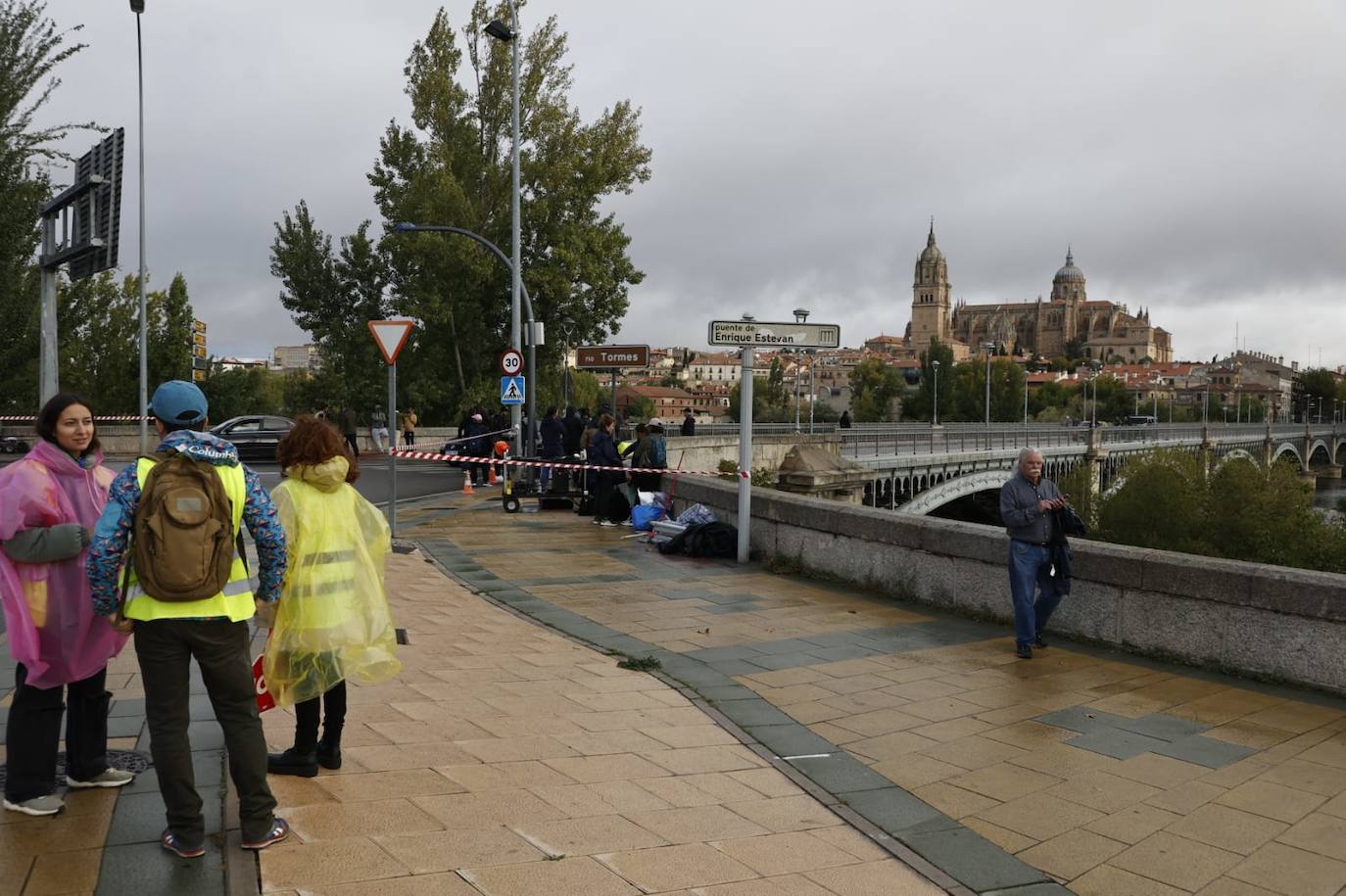 Nuevo día de rodaje: otra escena de acción por las calles de Salamanca