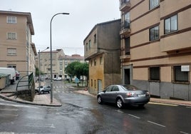 Imagen de la zona de la calle Allende donde se produce el estrechamiento.