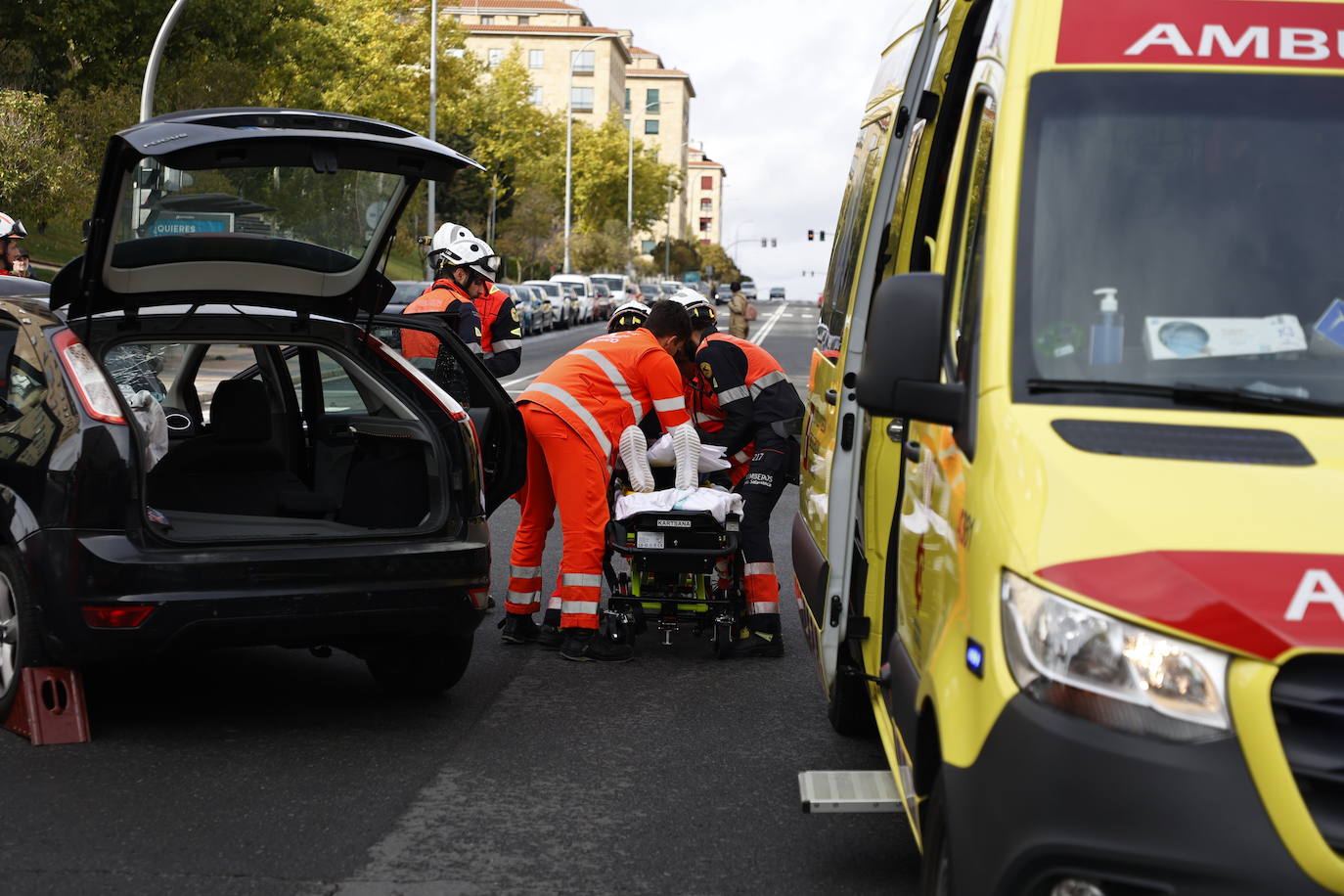 Así fue el aparatoso accidente que colapsó el barrio de Capuchinos