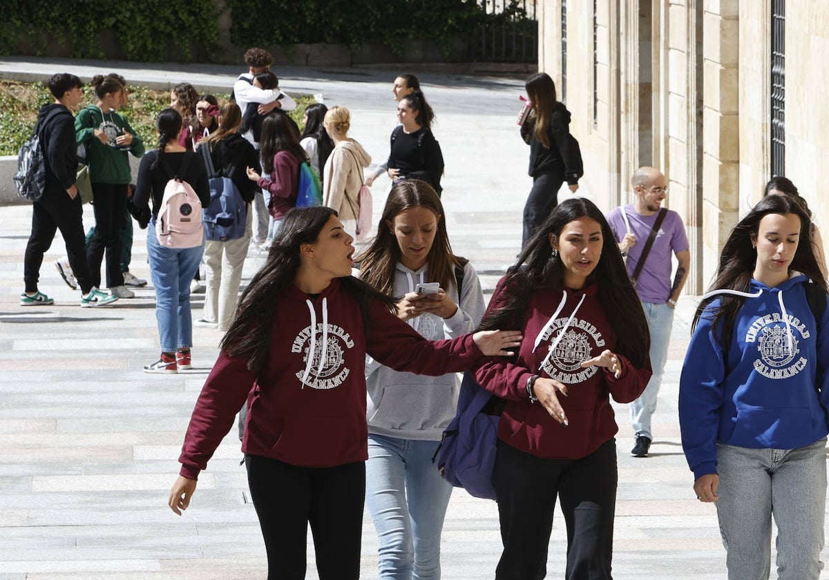 Alumnas extranjeras en Salamanca.