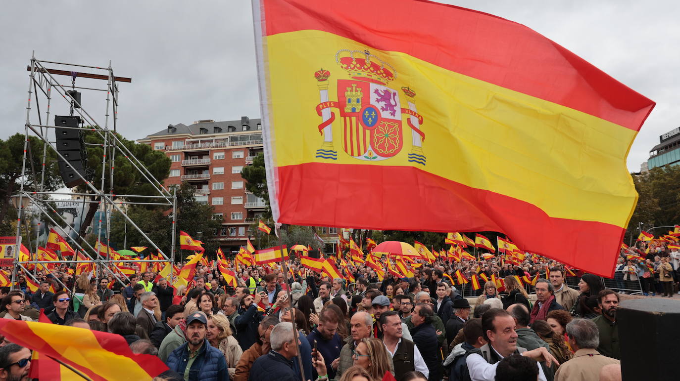 Más de 100.000 personas protestan contra la amnistía en Colón: &quot;¡Sánchez traidor!&quot;