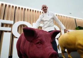 Toño Pérez, este lunes en la apertura del IV Foro del Ibérico en Salamanca.