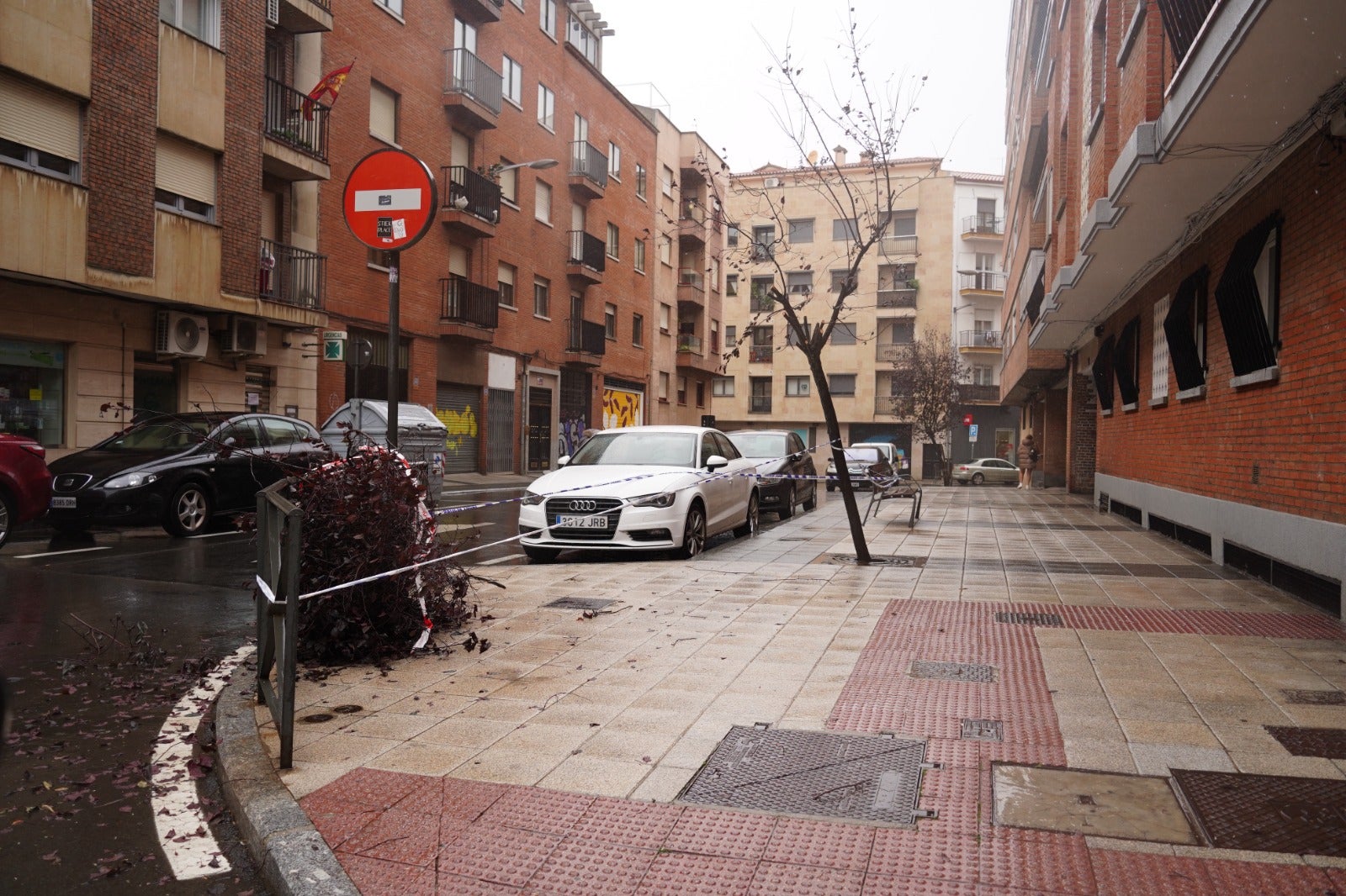 Así estaba la calle Juan Picornell.