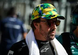 Fernando Alonso, en los momentos previos a la carrera.