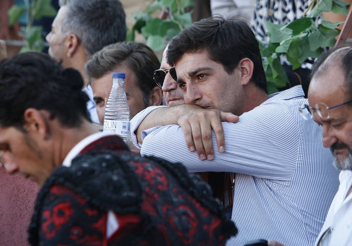 Marcos Hernández, en el callejón del coso de Guijuelo el pasado verano.