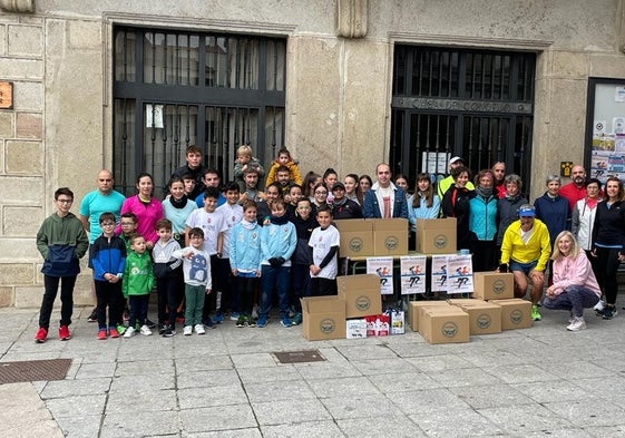 Algunos de los participantes en el entrenamiento solidario del pasado año.