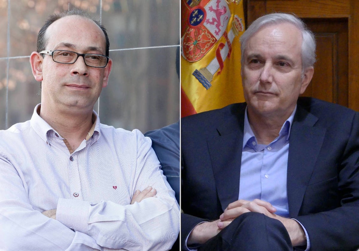 El juez decano de Salamanca, Juan Rollán, y el presidente de la Audiencia, José Antonio Vega.