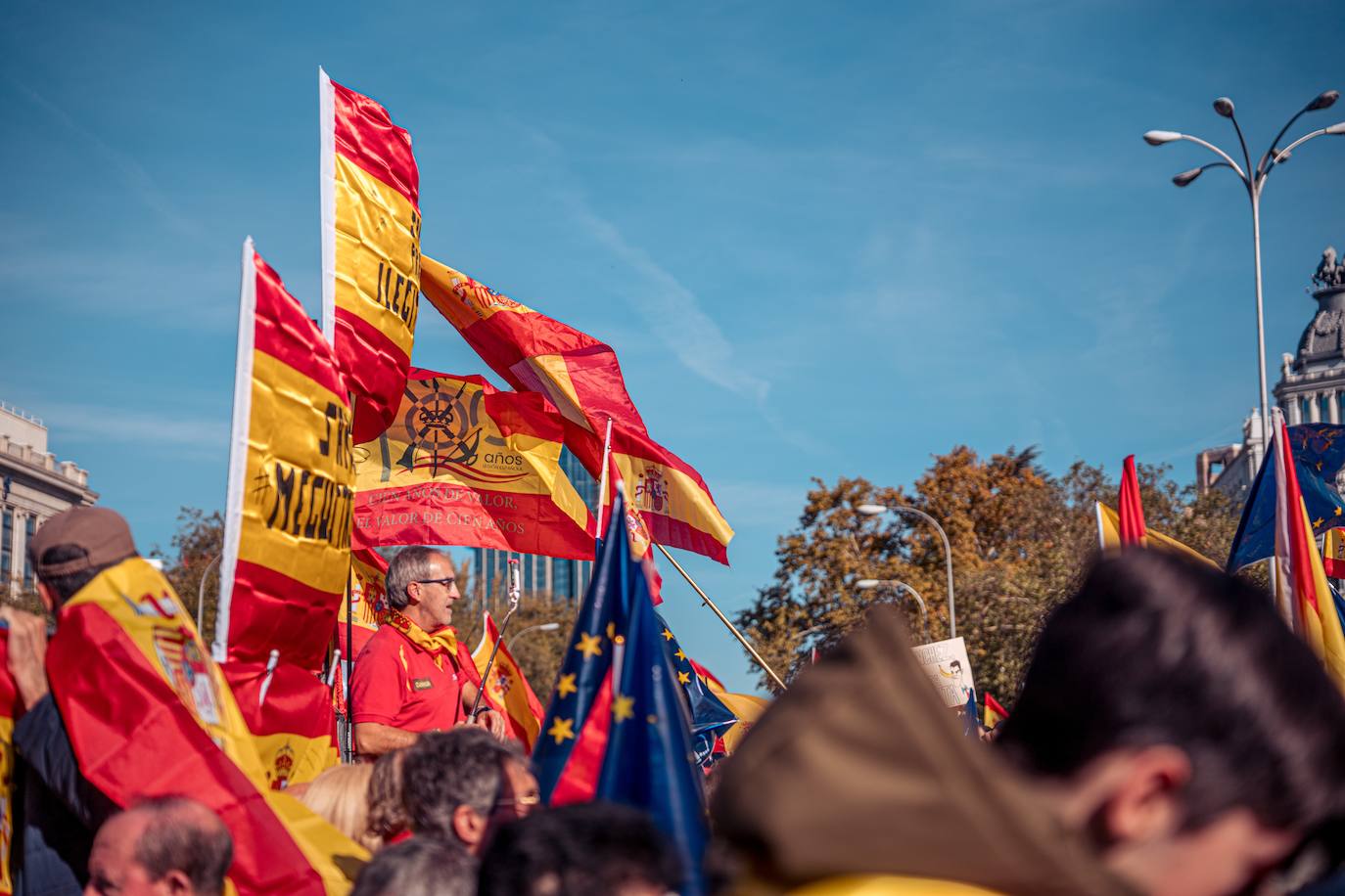 Un millón de personas se manifiestan contra la amnistía en Cibeles según los organizadores