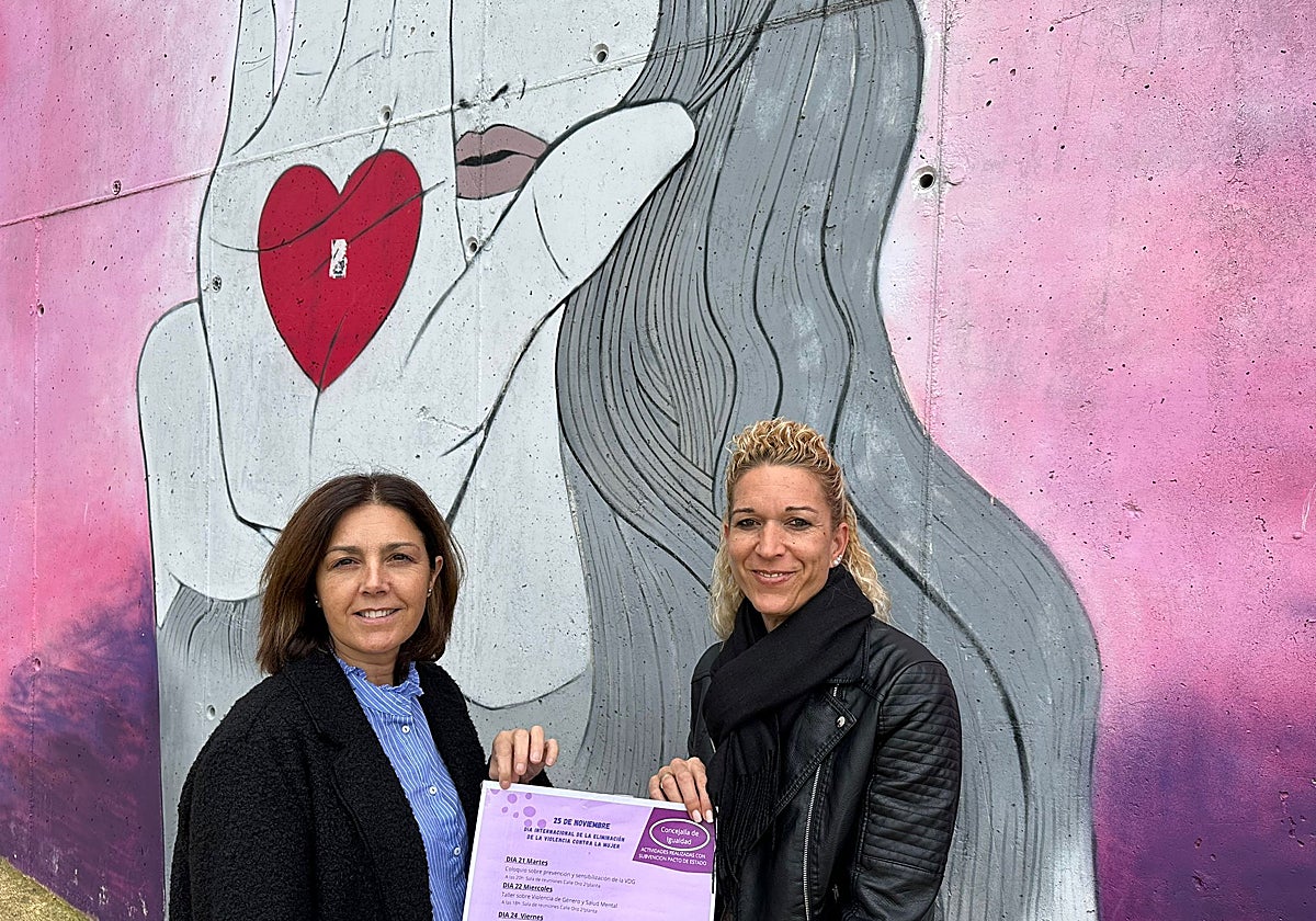 Las ediles María Soledad García y María José García.