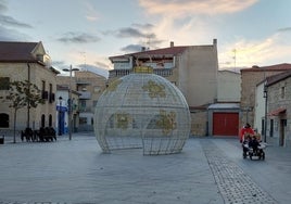 Decoración navideña de la plaza del Ayuntamiento el pasado año.