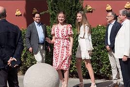 La princesa Leonor, en una visita a Girona.