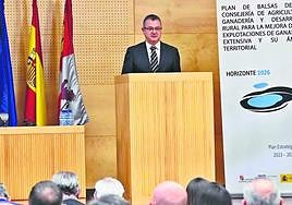 Dueñas, en la presentación del plan.