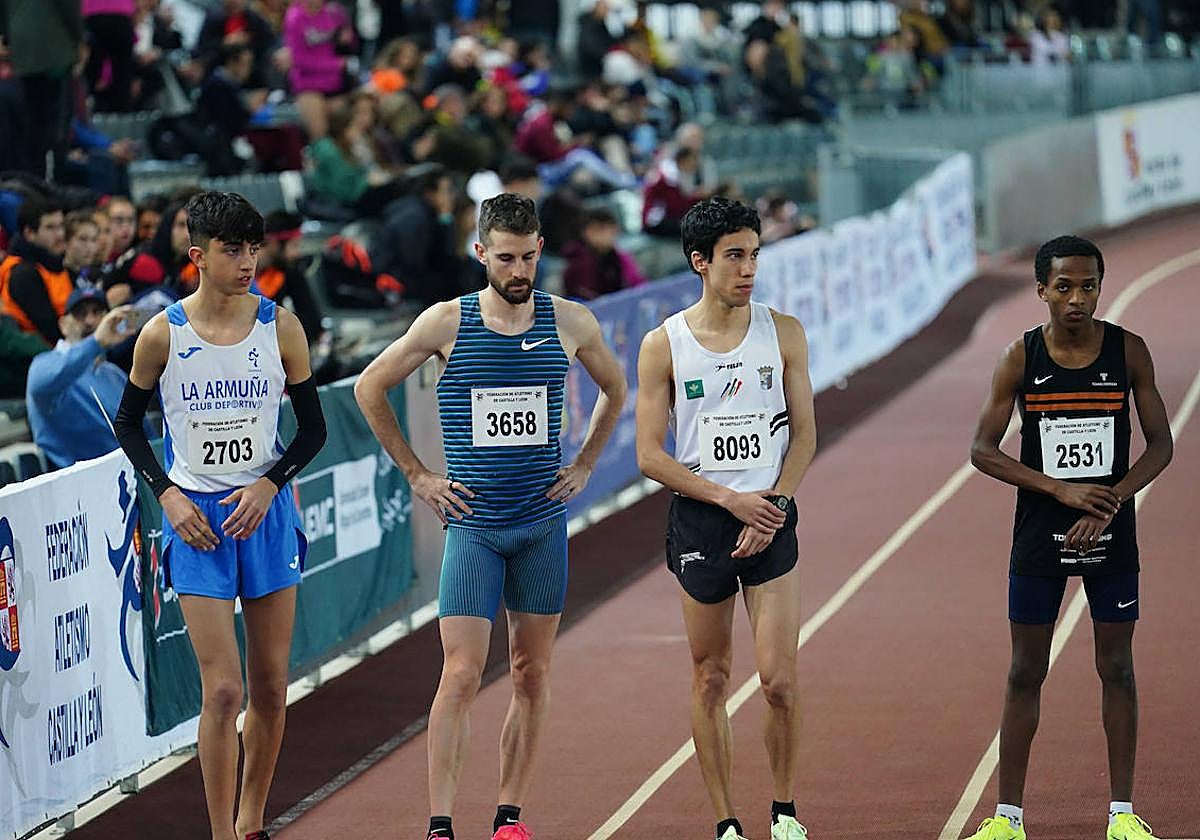 Álvaro de Arriba antes de una prueba en la Carlos Gil Pérez.