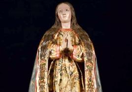 La imagen de la Inmaculada del siglo XVII, recién restaurada.