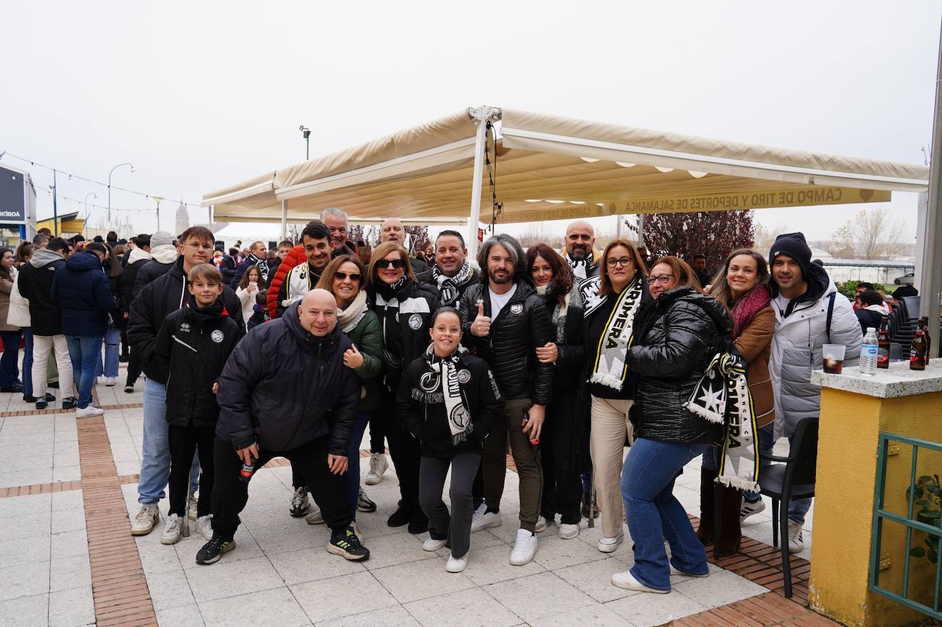 Gran ambiente previo al partido de Copa entre Unionistas y Sporting