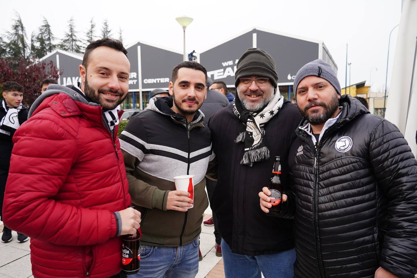 Gran ambiente previo al partido de Copa entre Unionistas y Sporting