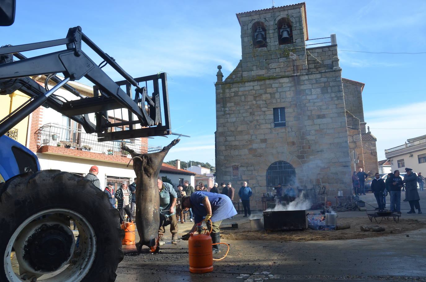 De matanza y degustaciones en Saucelle