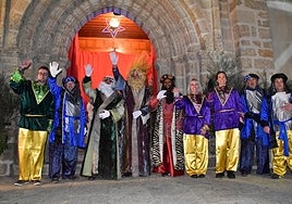 Imagen de la visita de sus Majestades de Oriente el pasado 5 de enero.