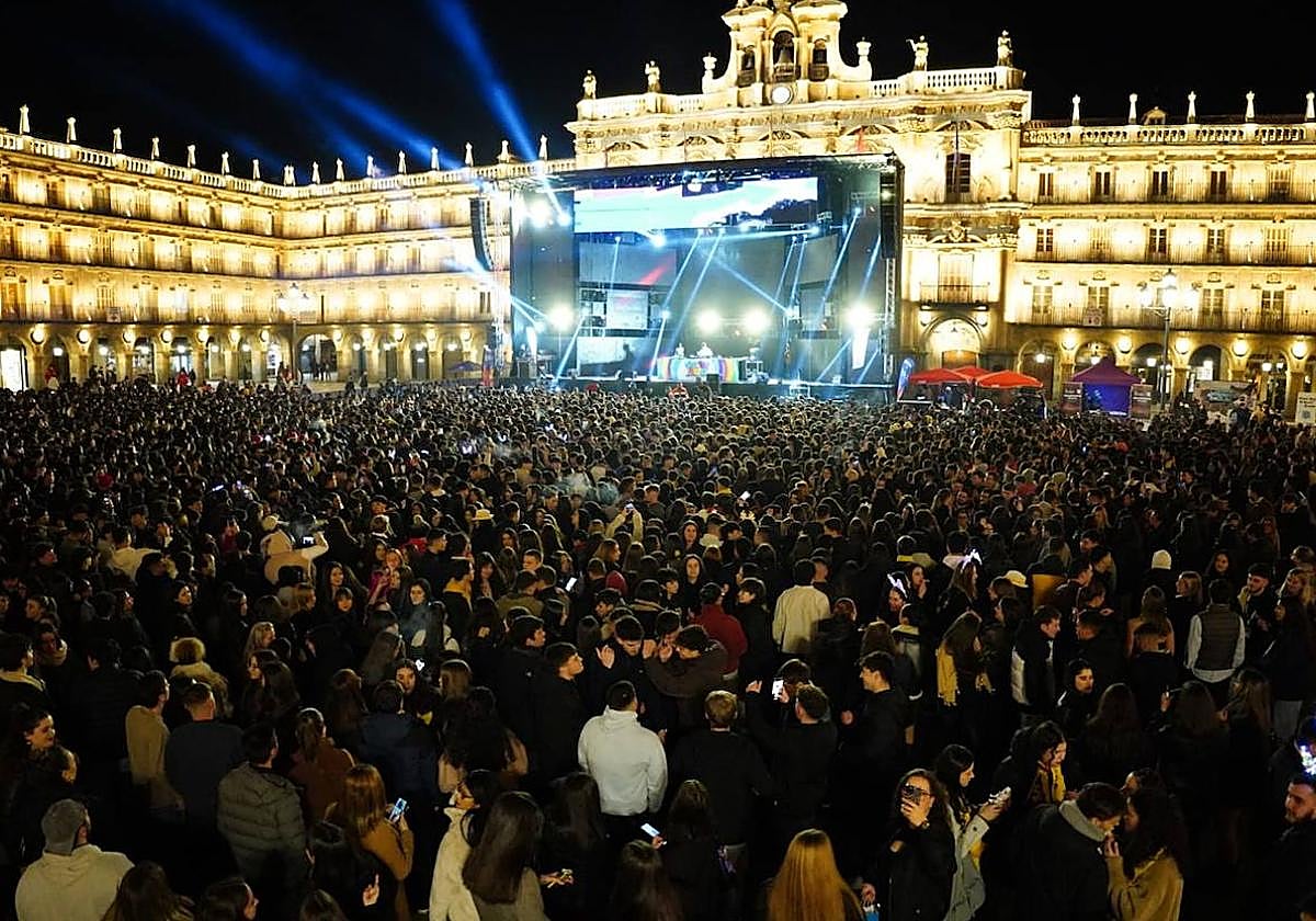 La Plaza Mayor este jueves durante el evento